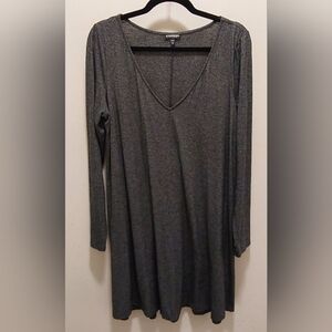 Express Charcoal Long Sleeve Dress / EUC